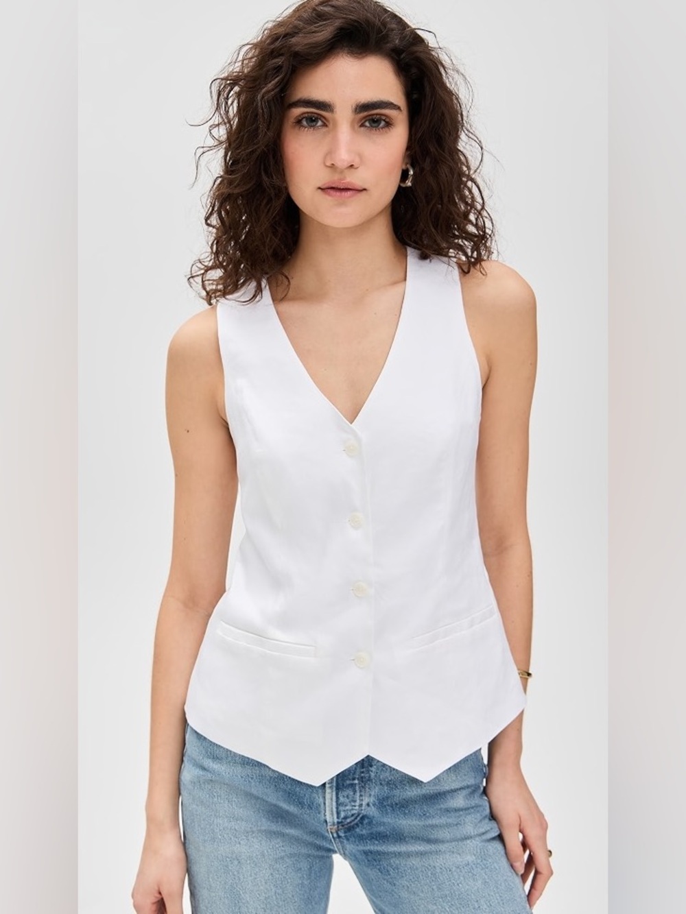 Favorite Daughter The Jones Linen Vest - Picture 3 of 14